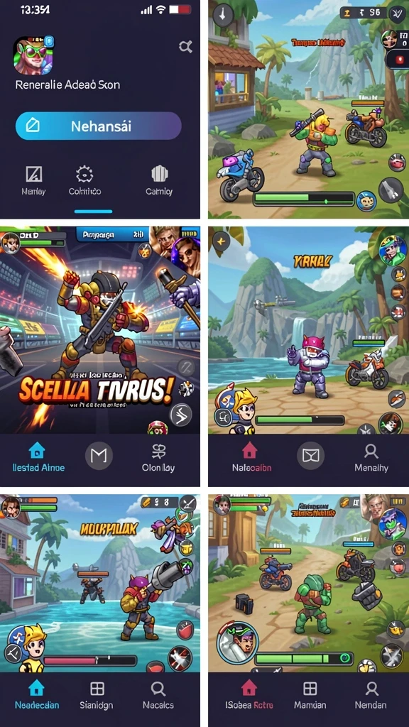 666i - Screenshot kedua menunjukkan berbagai level yang menantang di 666I.