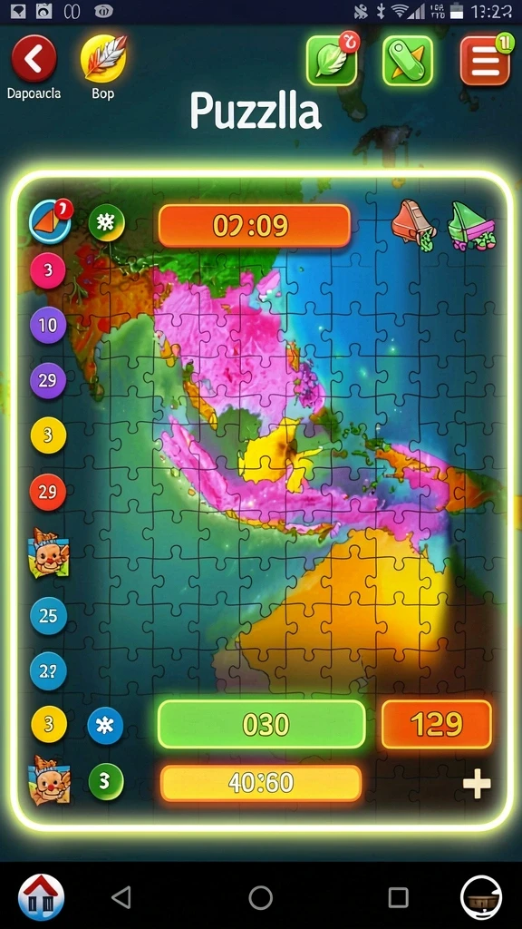 ink789 - Screenshot momen seru saat menyelesaikan level.