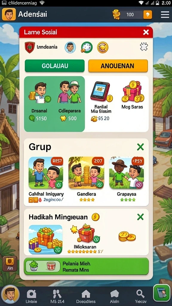 panen138 - Fitur komunitas yang memungkinkan interaksi antar pemain.